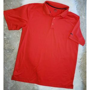 SLAZENGER Stretch Polo Golf Shirt Size Large Red